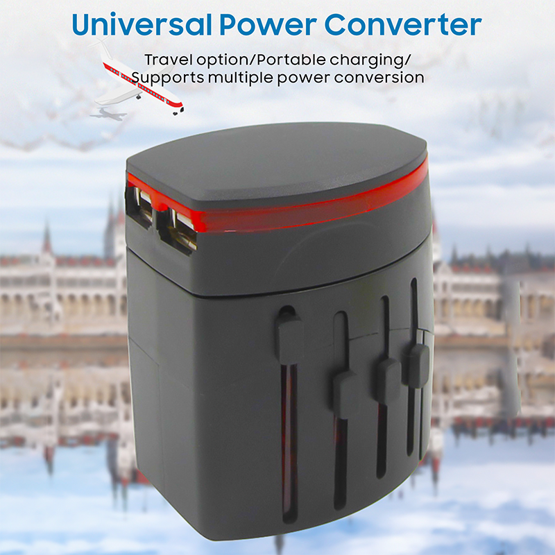 Universal Travel Plug Adapter All In One US EU UK AUS Plugs Sockets Multi Country Travel Adapter Charger