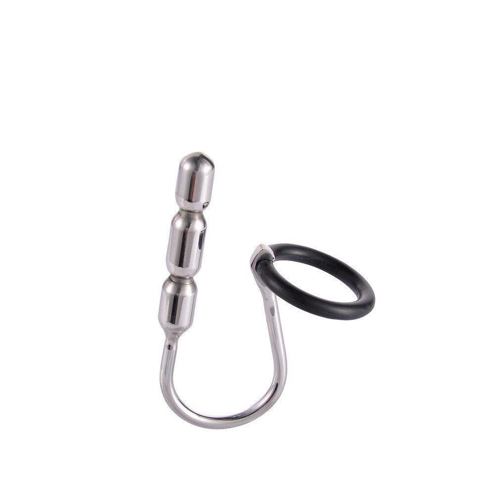Wholesale Manufacturer's Adult Sex Toys Stainless Steel Penis Ring Glans with Silicone Material