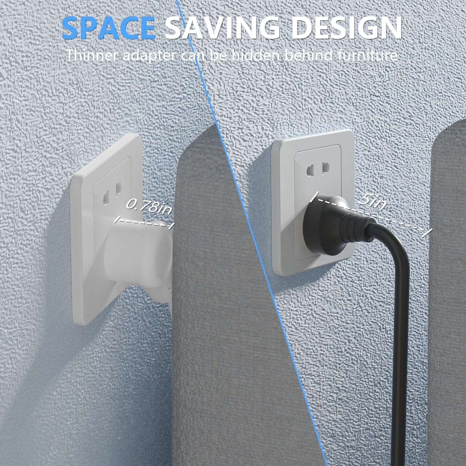best multi plug socket thin plug 3 pin socket wall plug us usb pd 4 ac outlets extension power strip sockets 6 fast