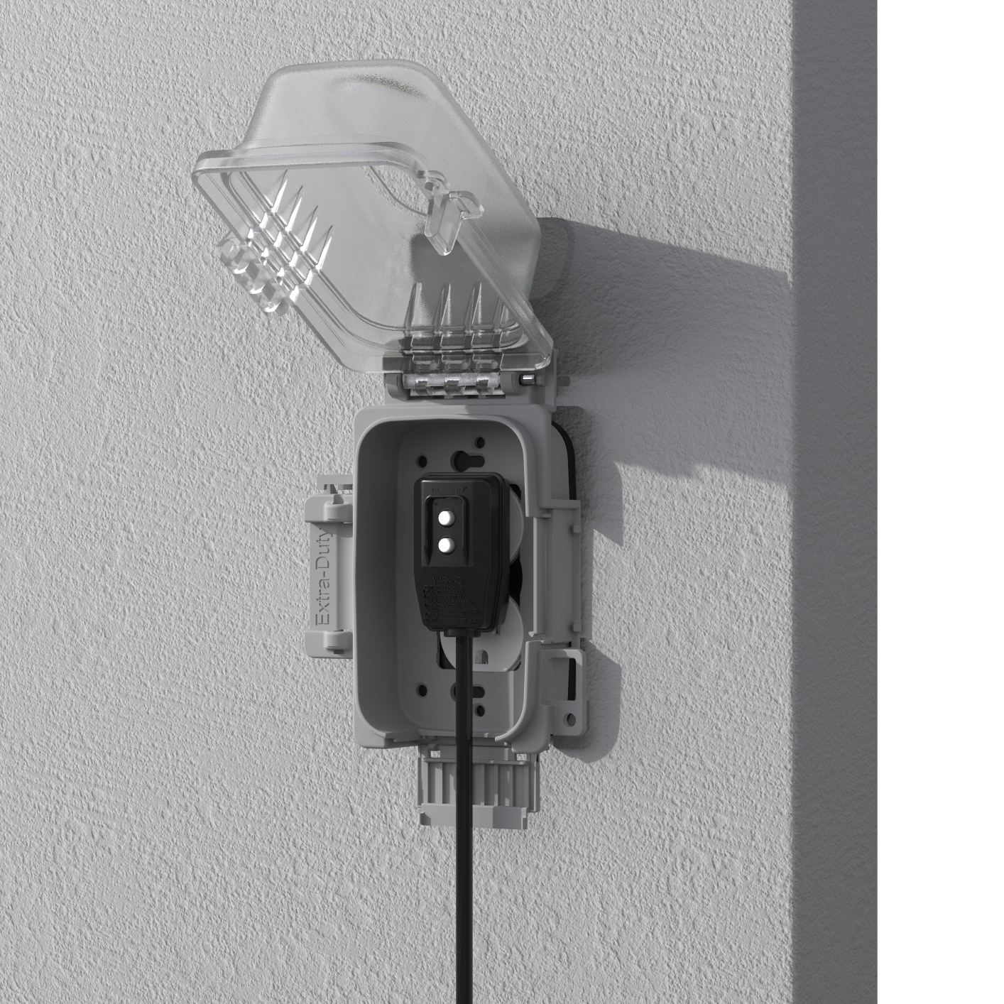 Auto Reset 3 Prong Self Test GFCI Right Angle Plug 15 Amp gfci ul 943 Indoor/Outdoor GFCI for Pressure Washer