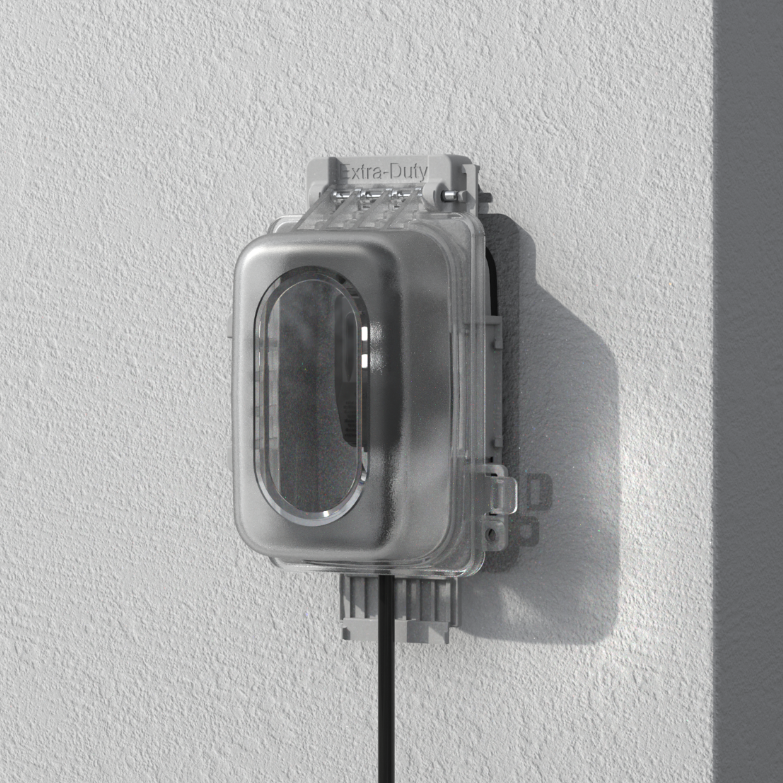 Auto Reset 3 Prong Self Test GFCI Right Angle Plug 15 Amp gfci ul 943 Indoor/Outdoor GFCI for Pressure Washer