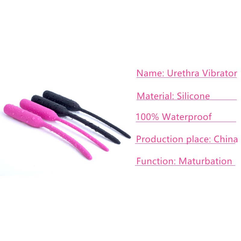 DEC Sex Toy 10 Modes Man Cock Plug Masturbation Silicone Urethra Vibrator