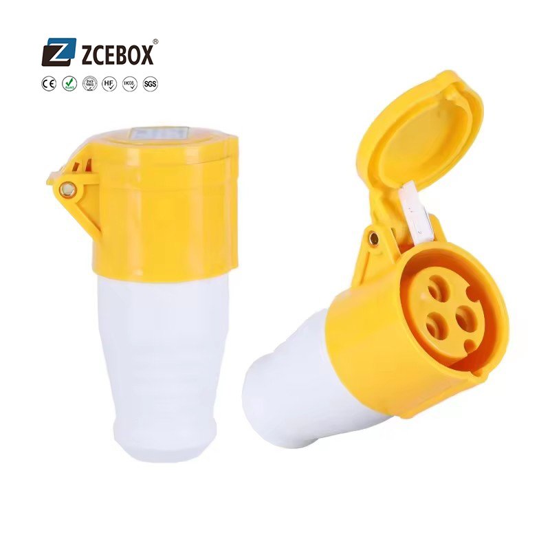 ZCEBOX 4P 32A New Waterproof and Dustproof Plug and Socket Industrial Power Wiring Connector