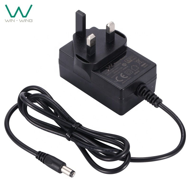 UK Plug AC to DC Power Adapter 12V 2A 24W with TUV-GS CE BS ROHS REACH Approval