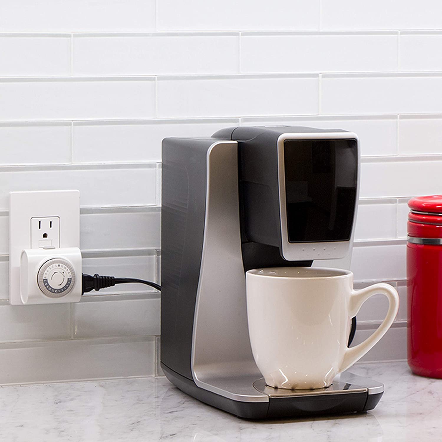 USA Timer Outlet 24 Hours Indoor Plug-in Timer Socket and Programmable Lamp and Light Timers for Electrical Outlets