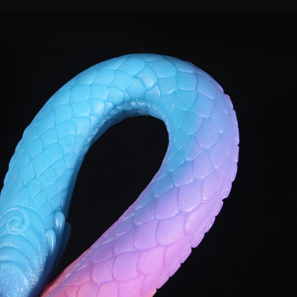 17.7in Luminous Anal Sex Toys Monster Dildo Tentacle Anal Dildo Long Anal Plug Butt Plug Silicone Dragon Dildo for Women Men