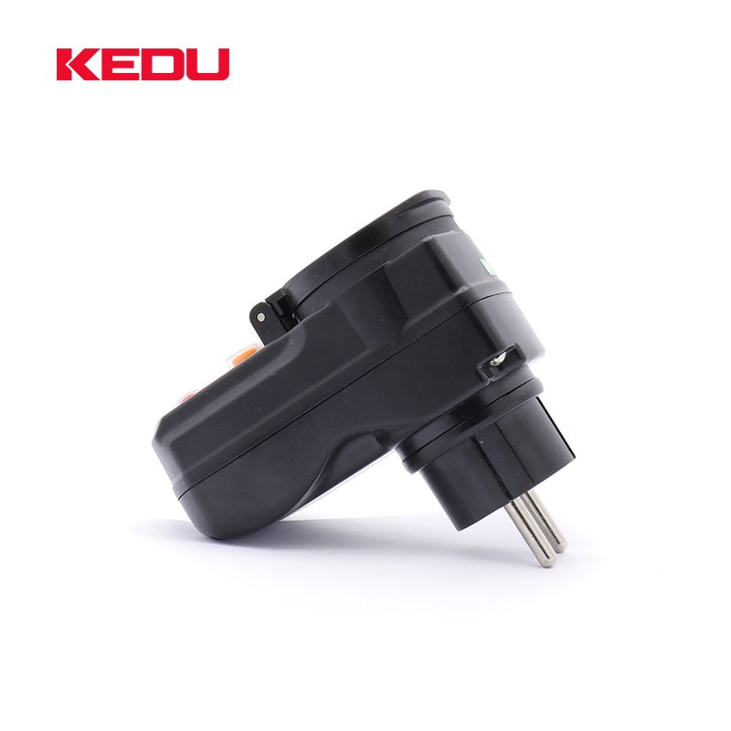 KEDU PD7-2A Hot Sale 16A 250V 2Pin German PRCD Portable Plug With CE Certification