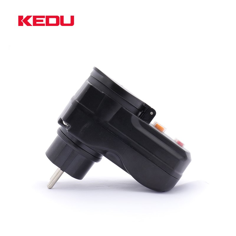 KEDU PD7-2A Hot Sale 16A 250V 2Pin German PRCD Portable Plug With CE Certification