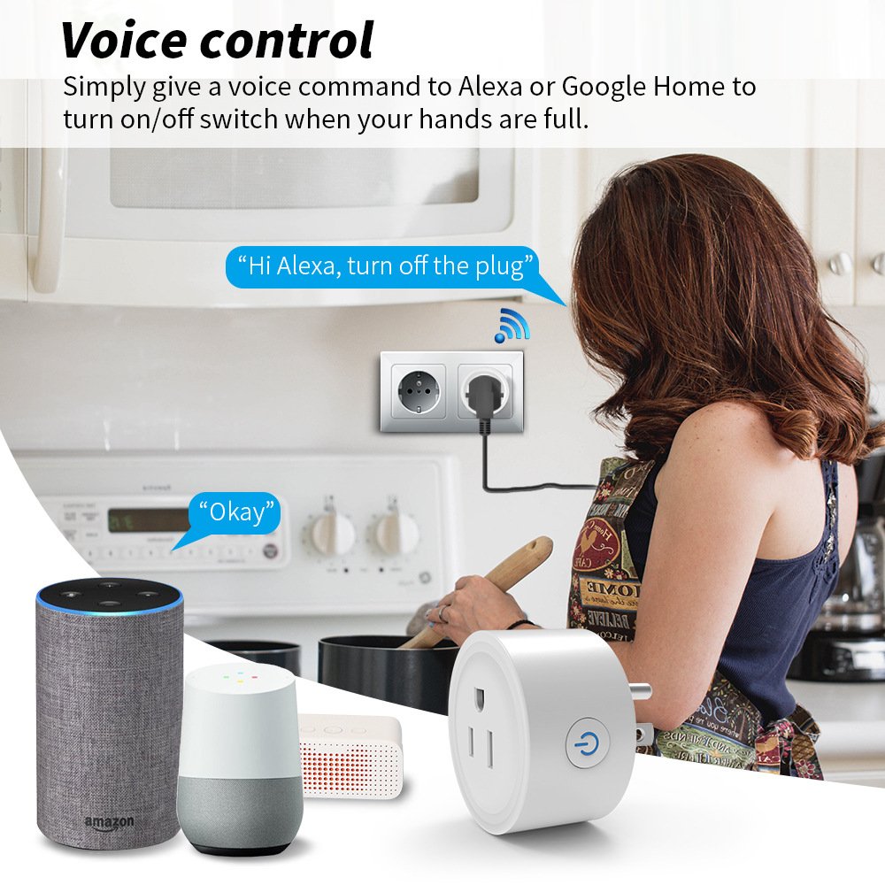 Factory direct sale Tuya smart life APP control home use intelligent socket US standard smart plug wifi