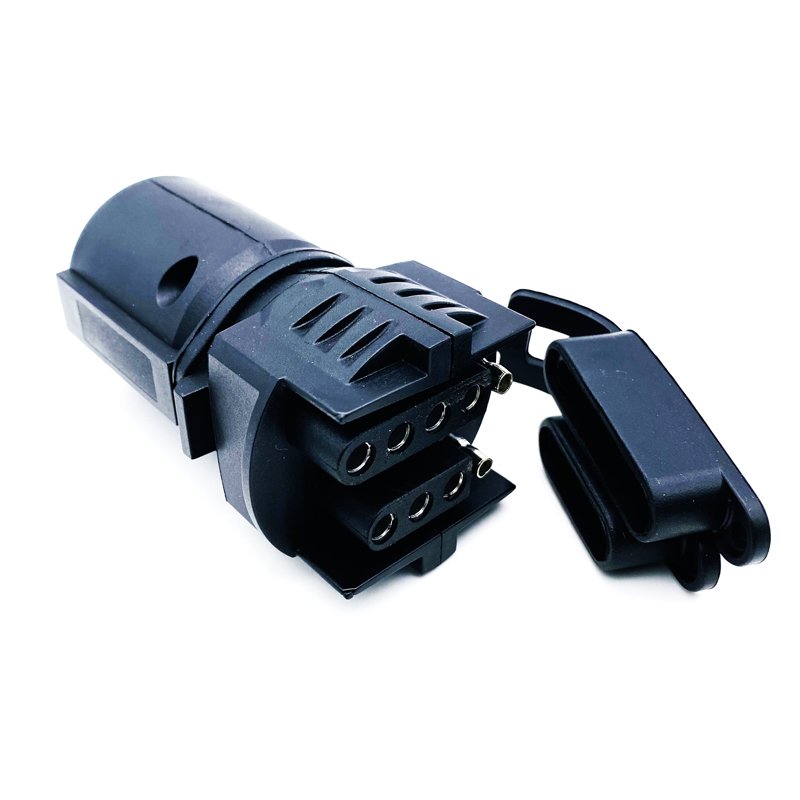 Hot Sale Nylon 12V 7 To 4 And 5 Pin Core Way Electric Trailer Plug For American Vehicles Extension Wire Cable Adapter Socket