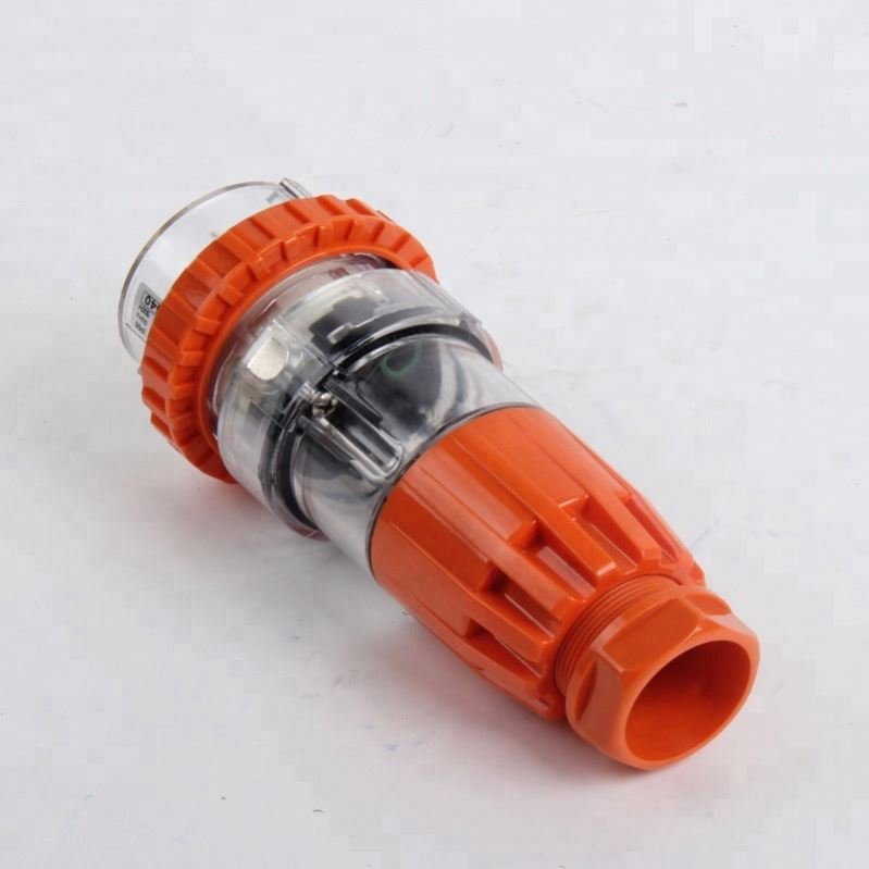 IP67 Australian Standard 56P532 three phase 250V/500V 32A 5 round pin Waterproof straight industrial plug with CE Approval