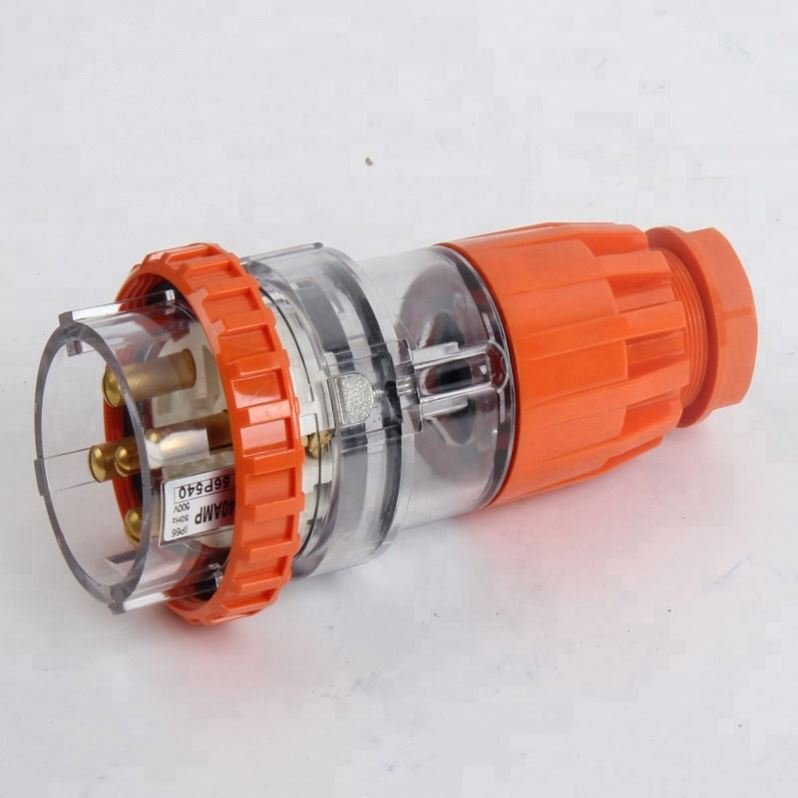 IP67 Australian Standard 56P532 three phase 250V/500V 32A 5 round pin Waterproof straight industrial plug with CE Approval