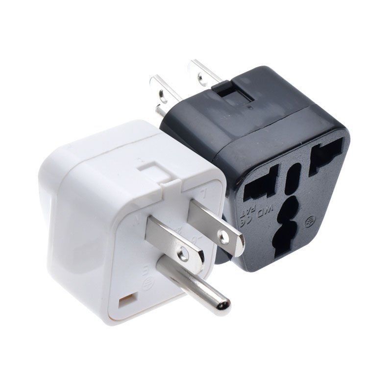Type-B 3pins Universal travel USA American Canada power plug adapter US to France EU UK US China converter socket