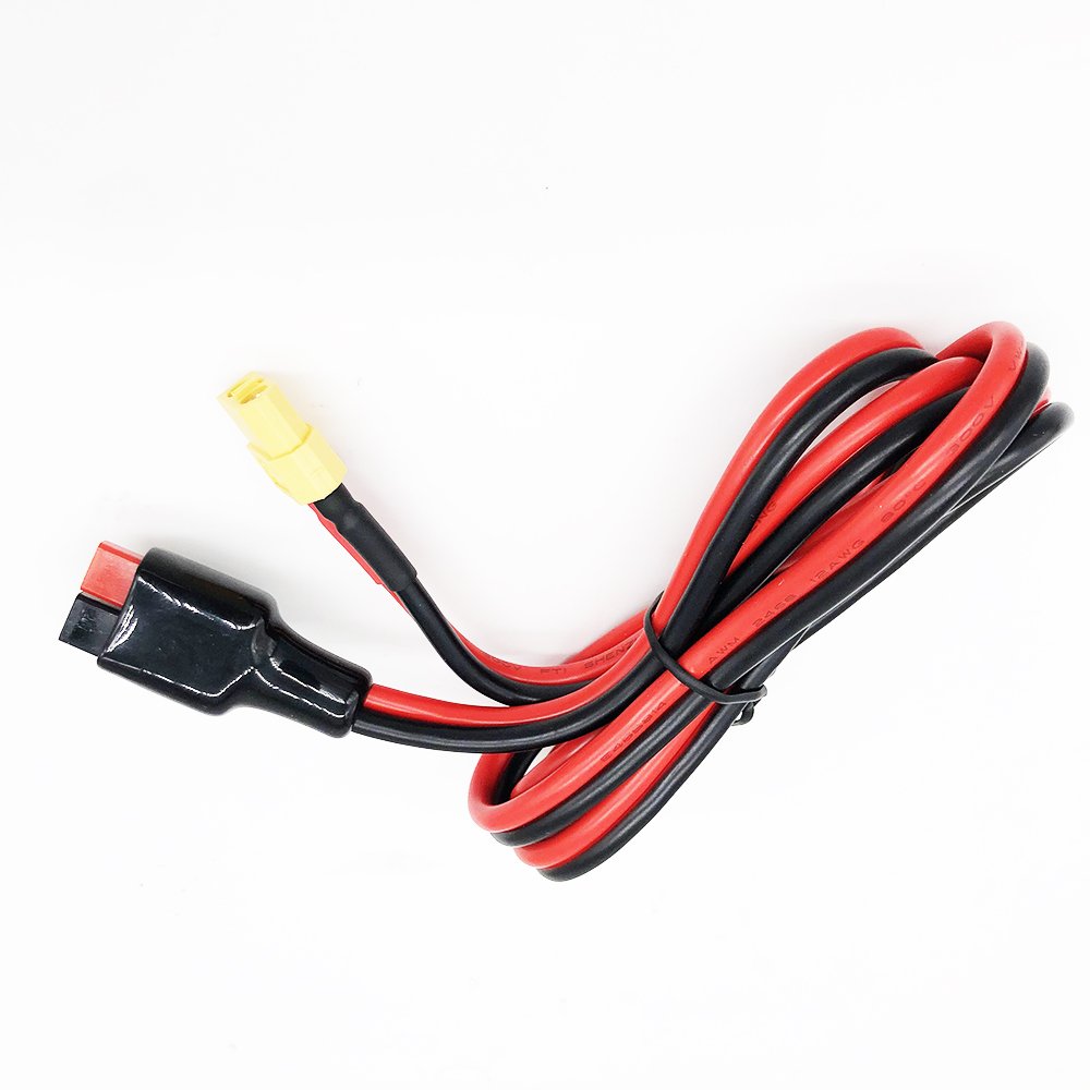 Custom XT60 Male Connector to Female EC5 Plug 2 Core Cable with 14 AWG Flexible Silicone Wire