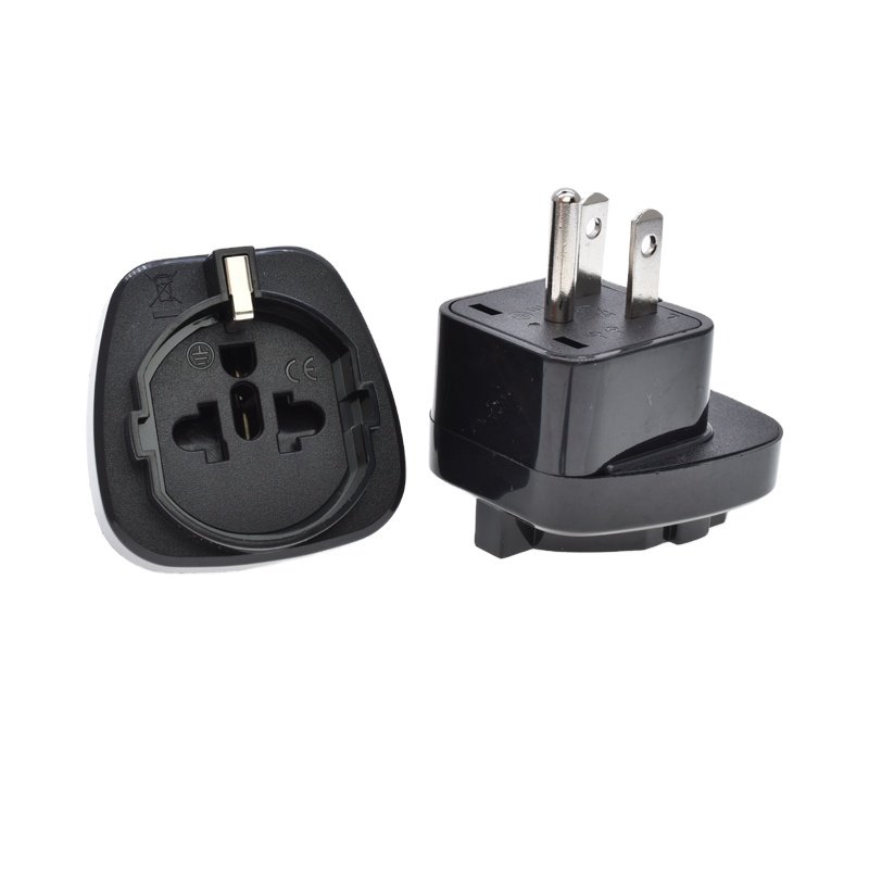 Grounding Schuko Australia USA European travel adapter us to au UK US AU power plug converter CE