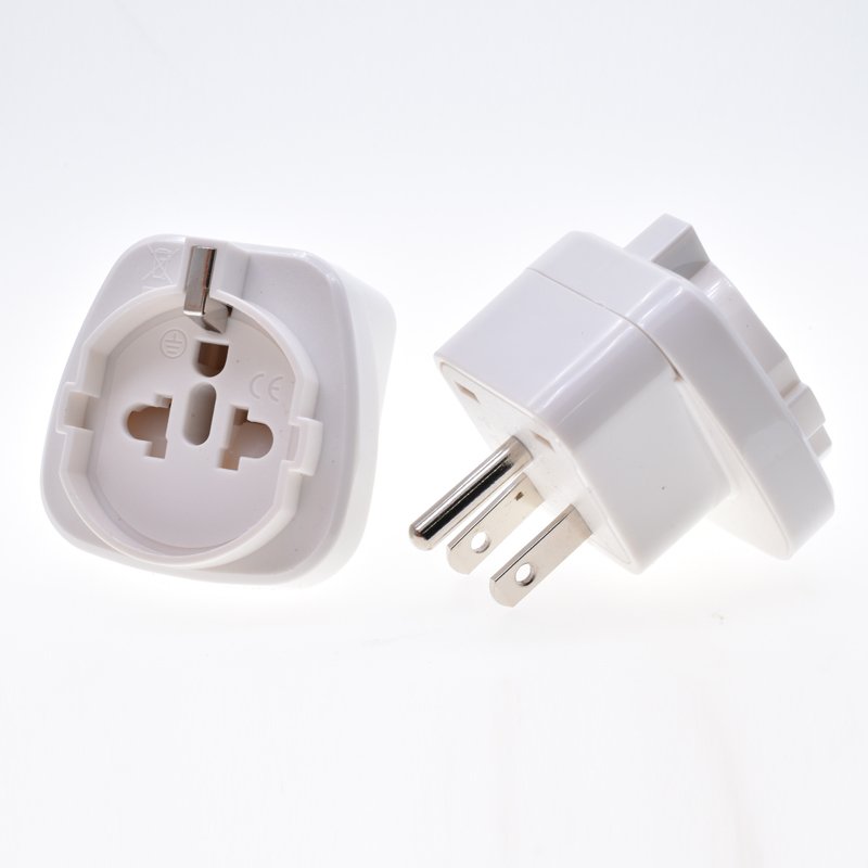 Grounding Schuko Australia USA European travel adapter us to au UK US AU power plug converter CE