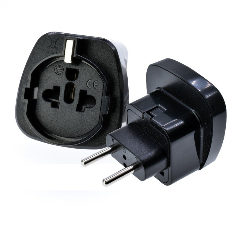 Grounding Schuko Australia USA European travel adapter us to au UK US AU power plug converter CE