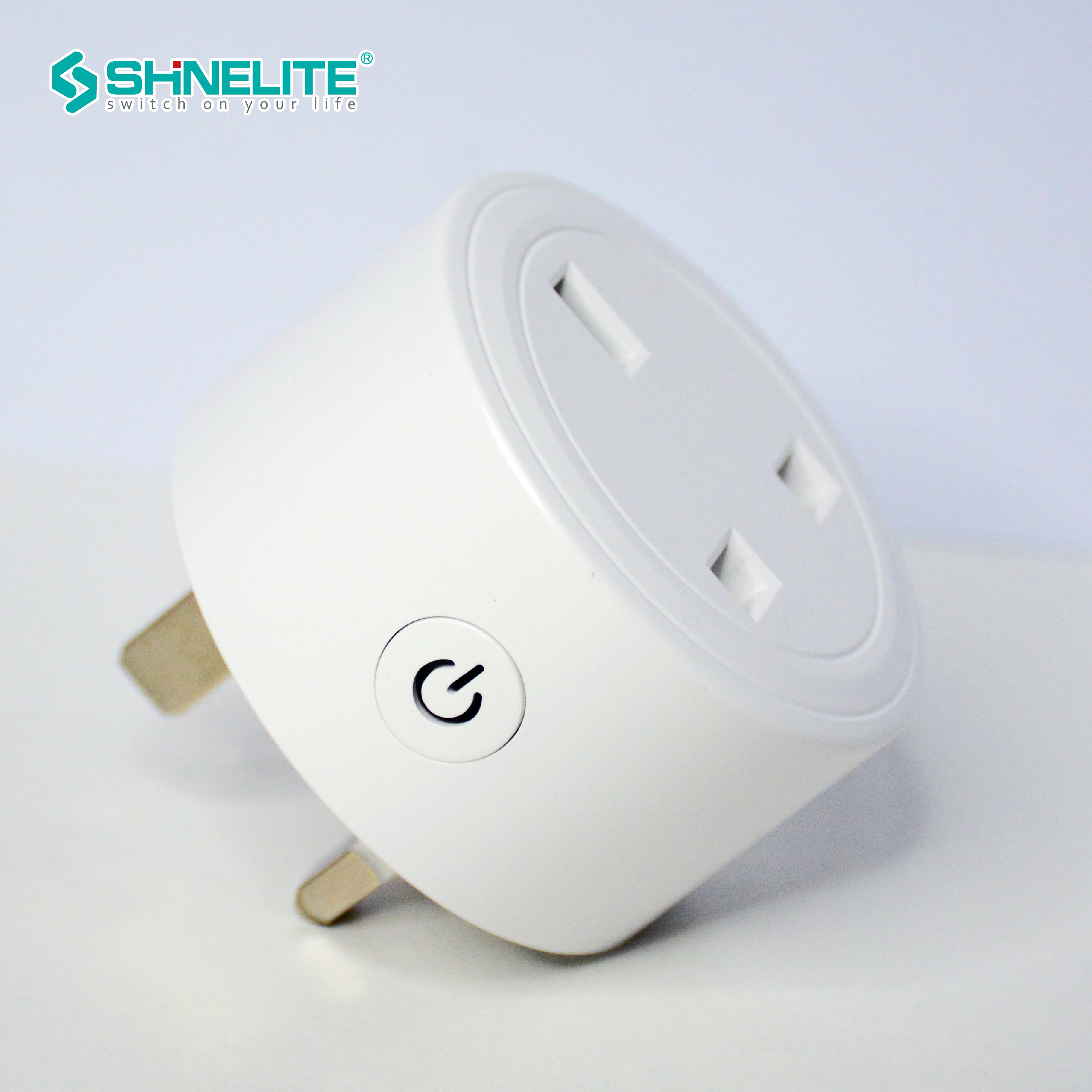 Shinelite 2 years guarantee factory price UK wifi plug 13A electrical plug work with TUYA APP smart life