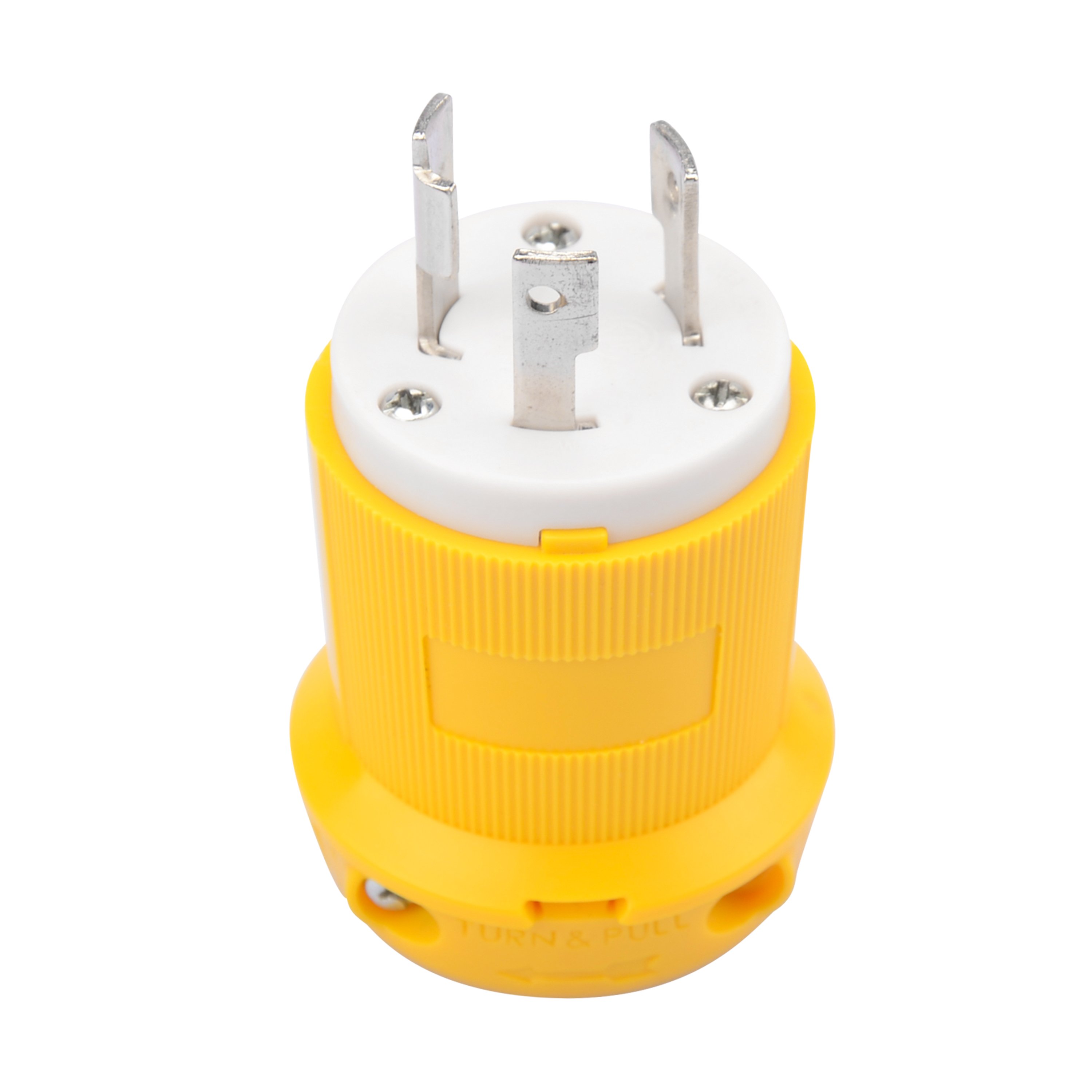 P017 NEMA L5-30P & NEMA L5-30R Locking Plug and Connector Set, Generator Twist Lock Plug Socket, 30 Amp 125V 2 Pole 3 Wire