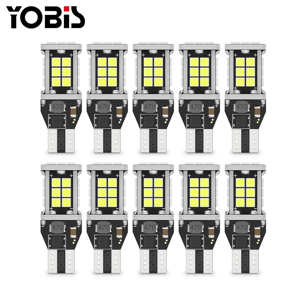 YOBIS Luces T15 3030 24SMD Plug And Play LED Canbus W16W LED Reverse Bulb Park Light For Car