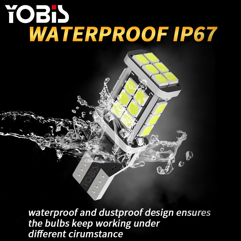 YOBIS Luces T15 3030 24SMD Plug And Play LED Canbus W16W LED Reverse Bulb Park Light For Car