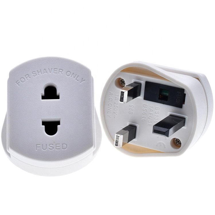 Toothbrush Adaptor plug UK Charger Adapter Shaver Socket 2 Pin to 3 Pin Electric Converter
