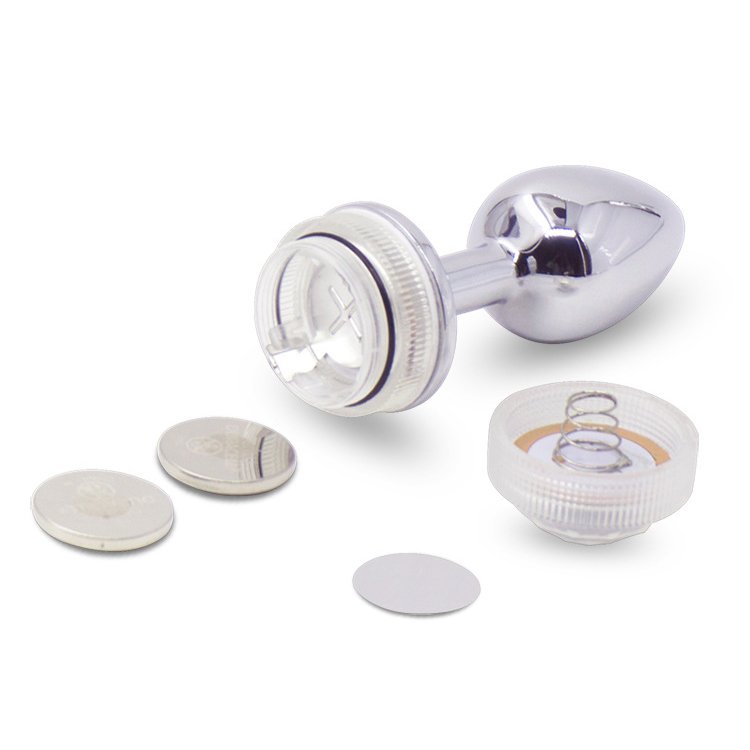 Color Changing Anus Enlarge Anal Butt Plug With Remote Anal Light Up Plug Metal Anal Plug With Led Lights 3 Piece Set