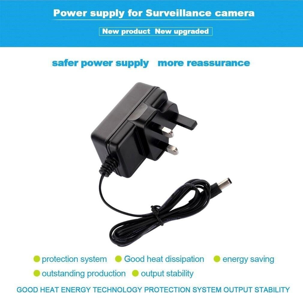 12V 1A Power Adapter AC to DC Power Supply Adapter Converter AC/DC Converter Adapter Driver Transformer UK Plug