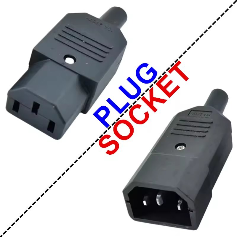 Male And Female Industrial Plug And Socket