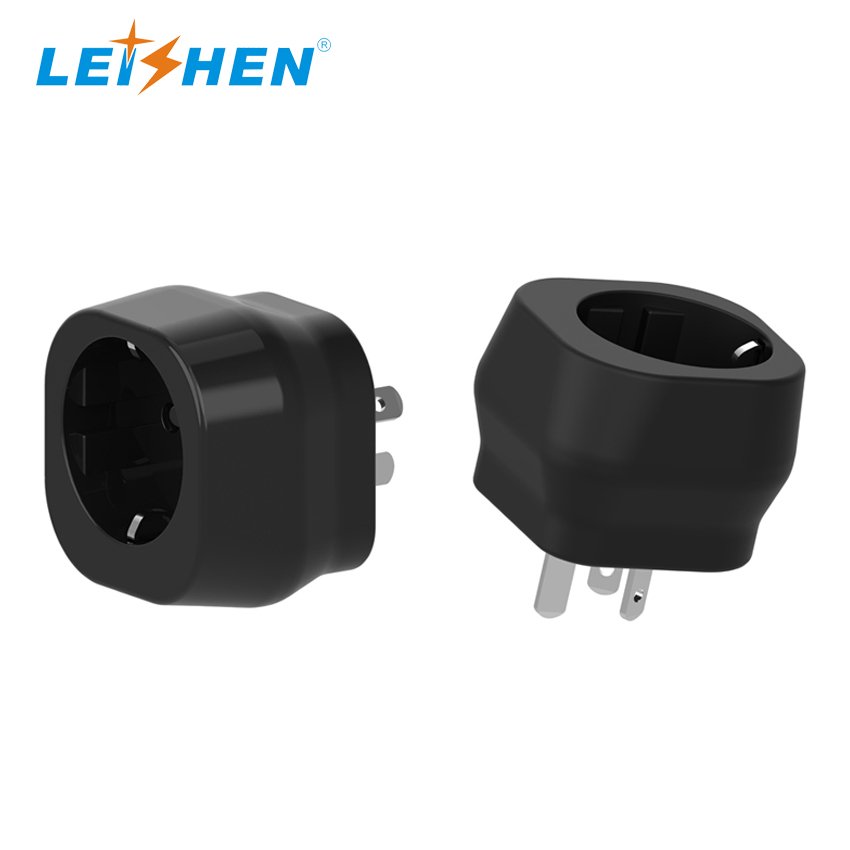 Leishen Wholesale CE Certified Self-Locking UKCA EU to AUST Plug Adapter European Plug Adapter to Australia Power Converter