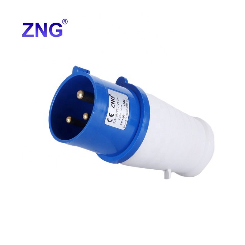 ZNG-023 Single Phase 200V/250V Power Plug 32A 3 Pin Industrial Site Plug