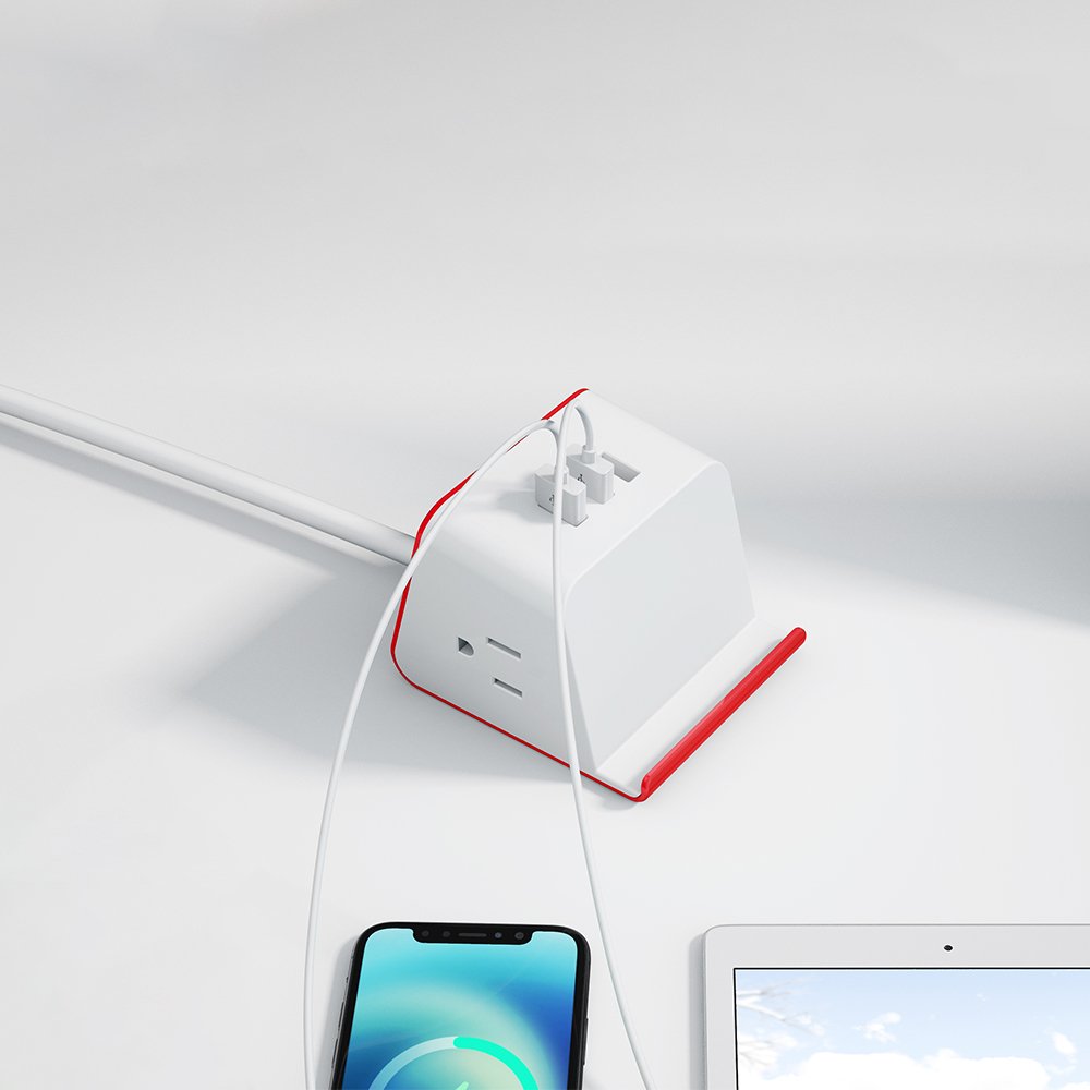 ETL US Standard Multi Plug Extension Socket 300J Surge Protector Desktop Cube Power Strips With 3 USB Ports And 2 AC Outlets