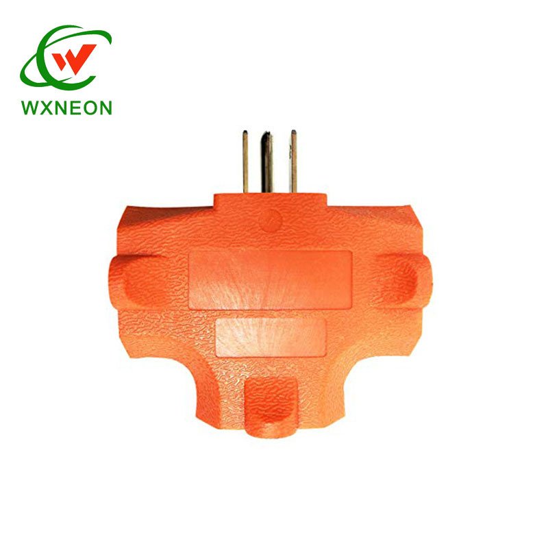 1875W Outlet Adapter 125V 15A 3 Prong Wall Plugs Adapters 3 Way Outlets