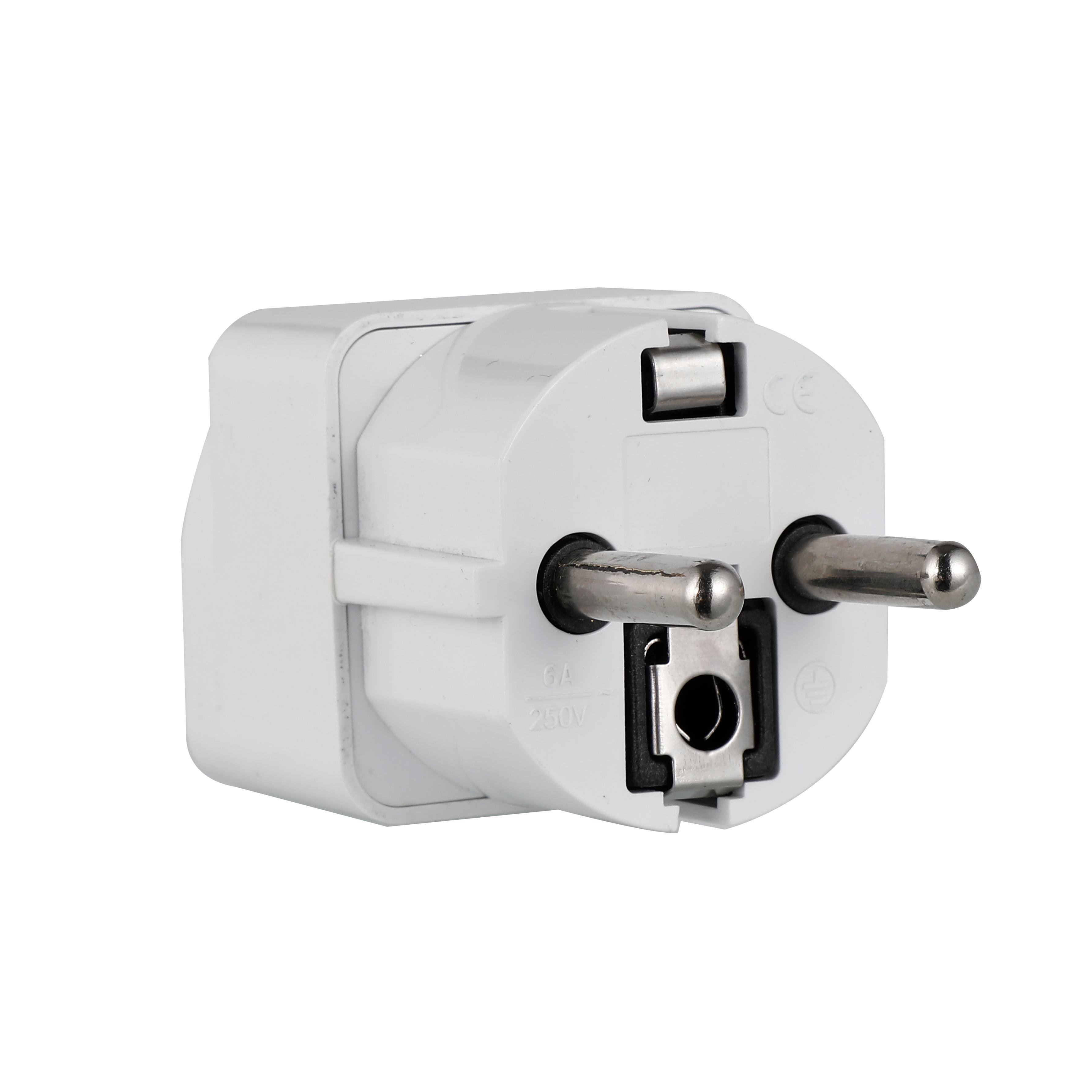 EU 2 pin adapter European standard socket plug travel universal adapter