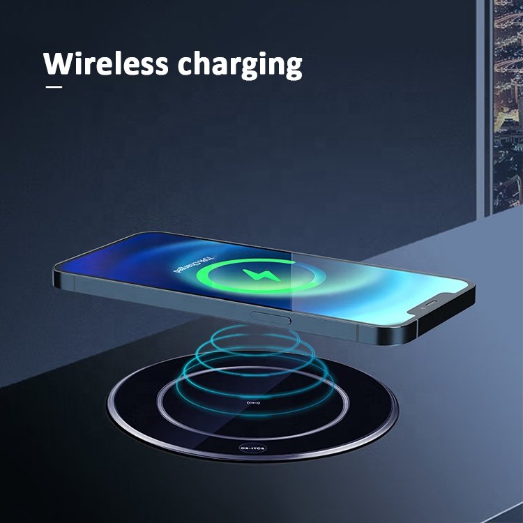 Water Proof Motorized Pop Up Smart Lifting Socket Usb Support US Wireless Charging Plug Socket For Smart Home