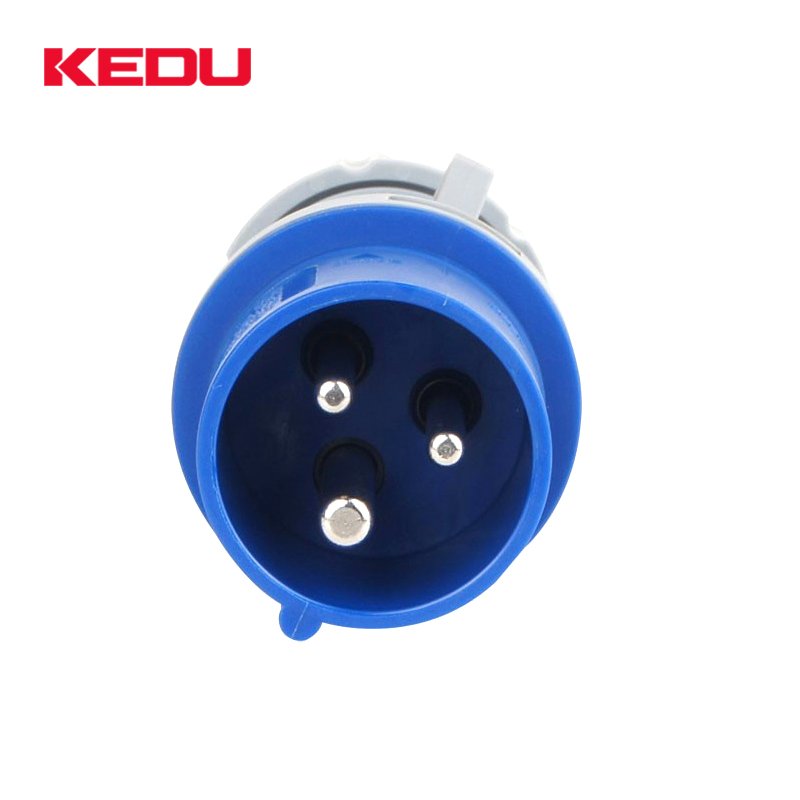 KEDU 3 pins IP44 16A 32A 63A Different Types Industrial Male Plug 220V Electrical Plugs With CE SEMKO