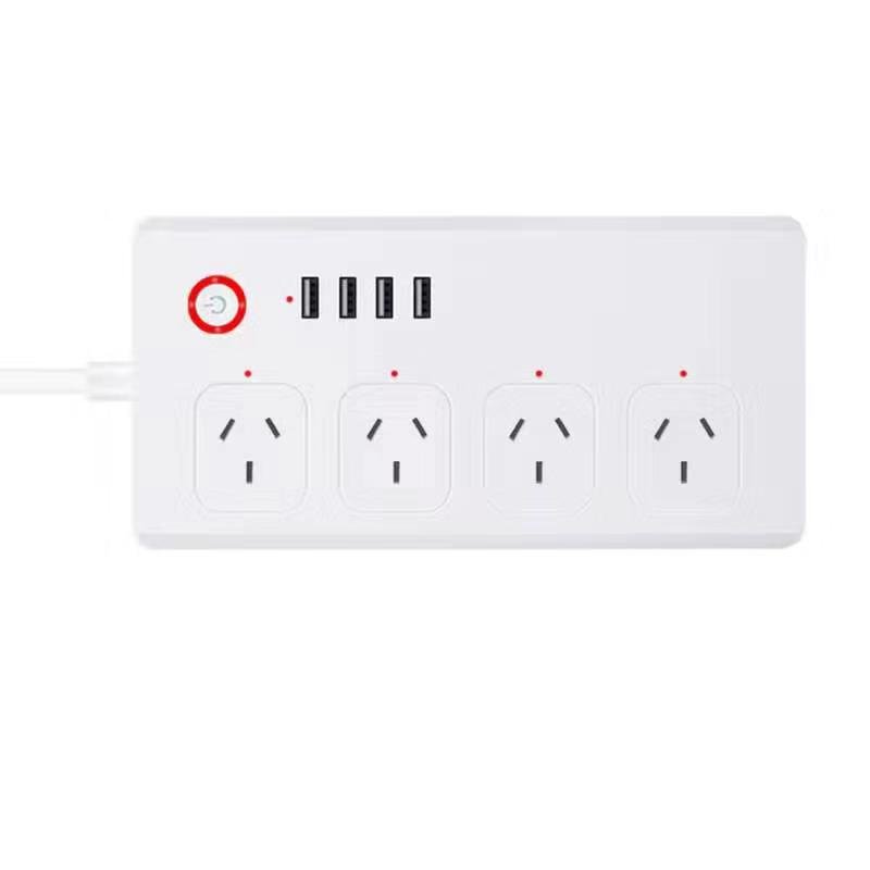 TUYA SmartPower Strip Wifi Mobile Phone Switch Timing Row Plug US Gauge Remote Mobile Phone Control Matter Scheme Energy Monitor