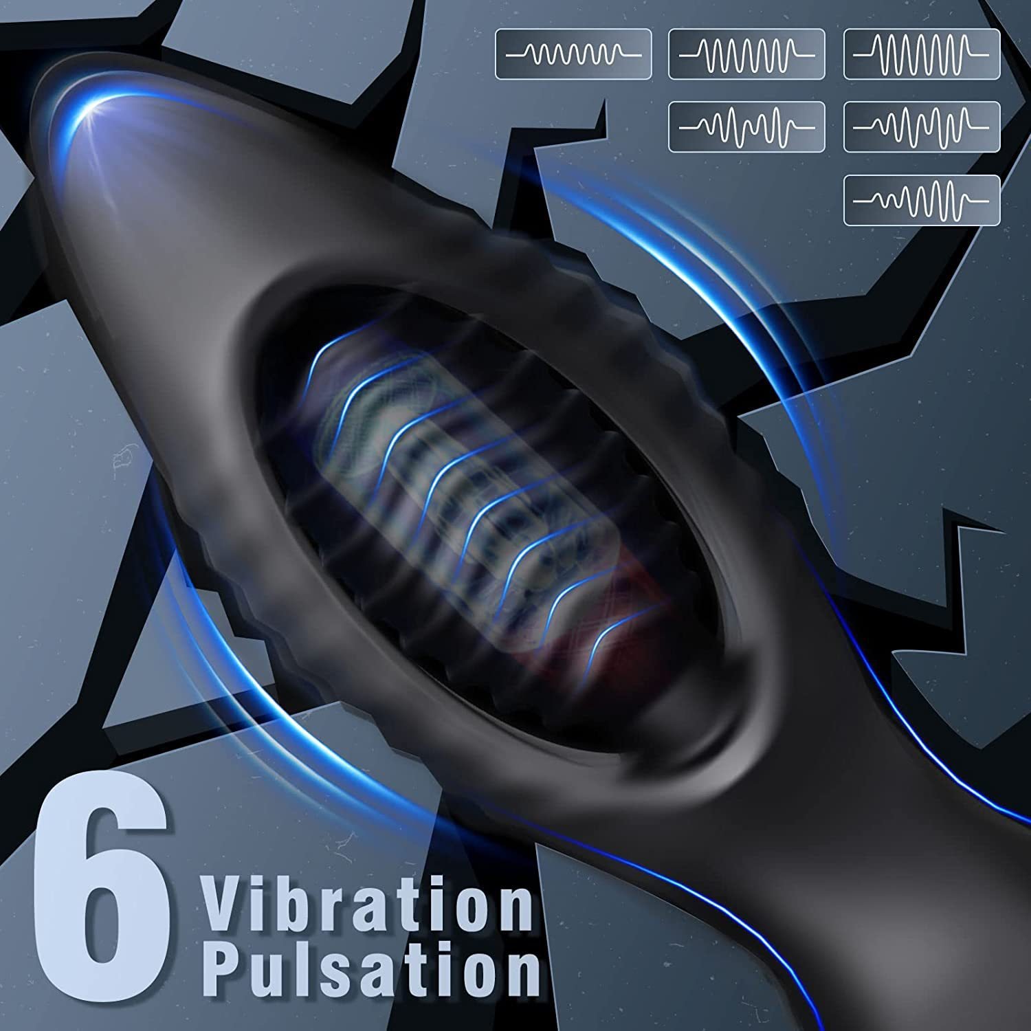 Silicone electro wearable anal plug vibrator remote women anal vibrator