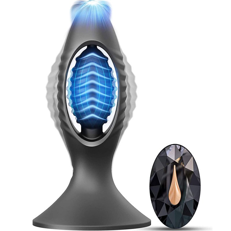 Silicone electro wearable anal plug vibrator remote women anal vibrator