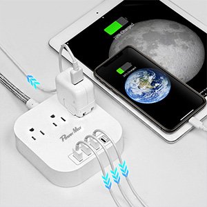 Tonghua 3-Outlet Multi Plug With 4 USB Extension Lead With Usb Child Safety Protection Uk Us Eu Au Power Strip Universal Socket