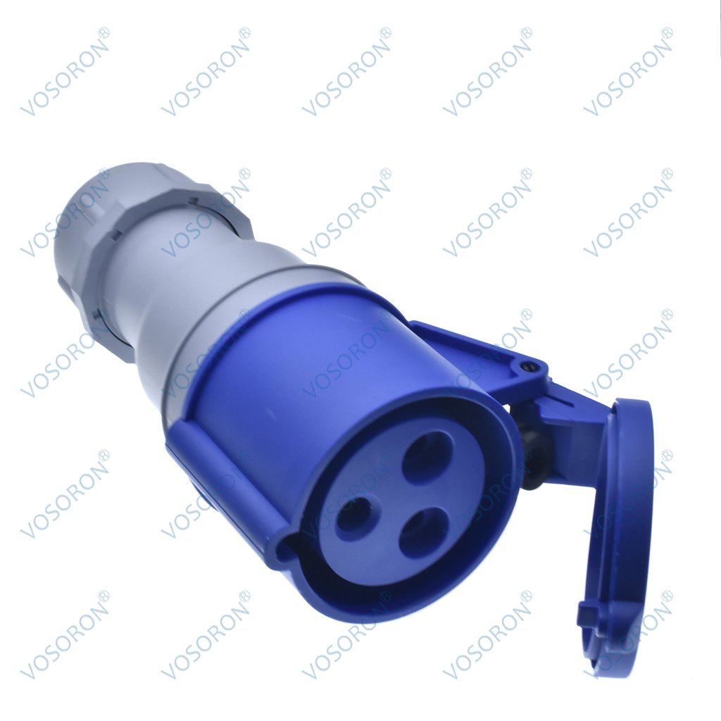 Industrial Plug Connector 32A-6H 250V waterproof dustproof IP44 2P+PE Industrial Socket 3P Female/Male socket