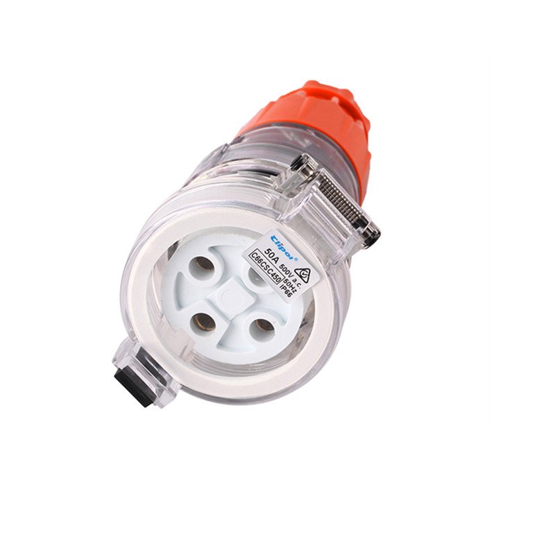 Australia standard 56CSC450 Cable Cord Extension Socket 3Phase 4Pin 50A 500V IP66 female plug electrical weatherproof socket