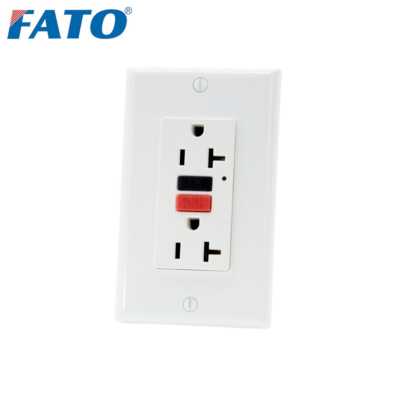 Fato GFCI 20A 125V Wall Outlet Ground Fault Leakage Protection Socket Customized Power