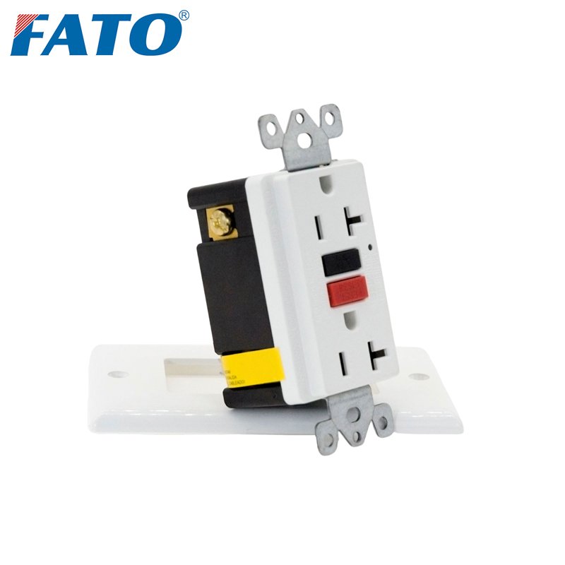 Fato GFCI 20A 125V Wall Outlet Ground Fault Leakage Protection Socket Customized Power