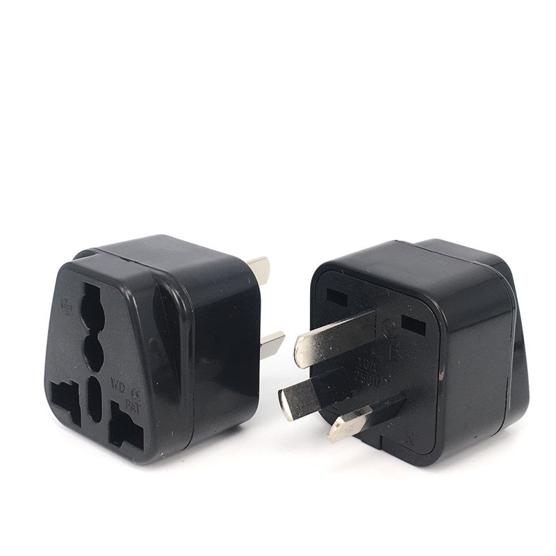 National Standard Three Pin Plug and Australian Three Flat Pin Plug travel adapter