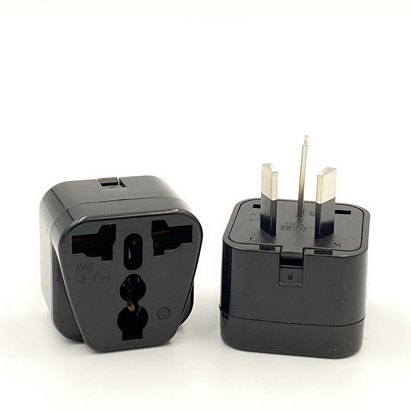 National Standard Three Pin Plug and Australian Three Flat Pin Plug travel adapter