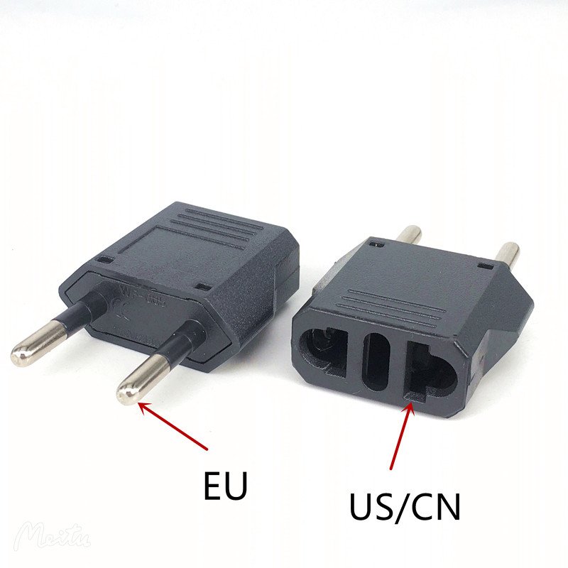 European Travel Plug Adapter US to Europe Adapter Type C Outlet Converter America USA Italy Spain Germany France EU, Power Plug