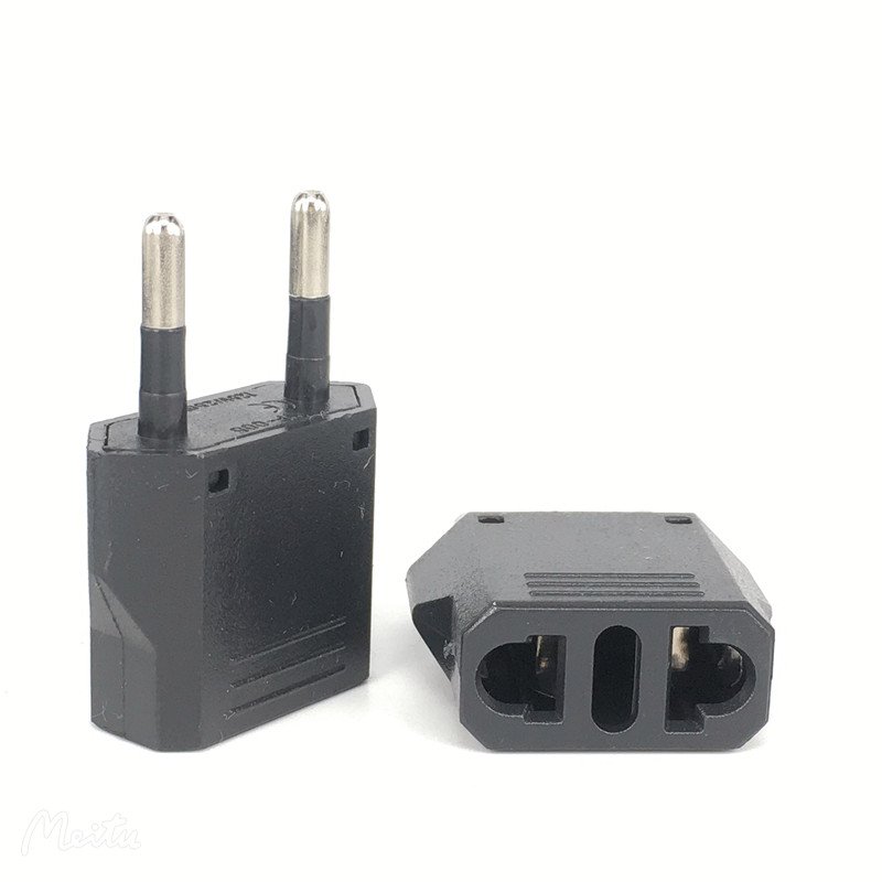 European Travel Plug Adapter US to Europe Adapter Type C Outlet Converter America USA Italy Spain Germany France EU, Power Plug