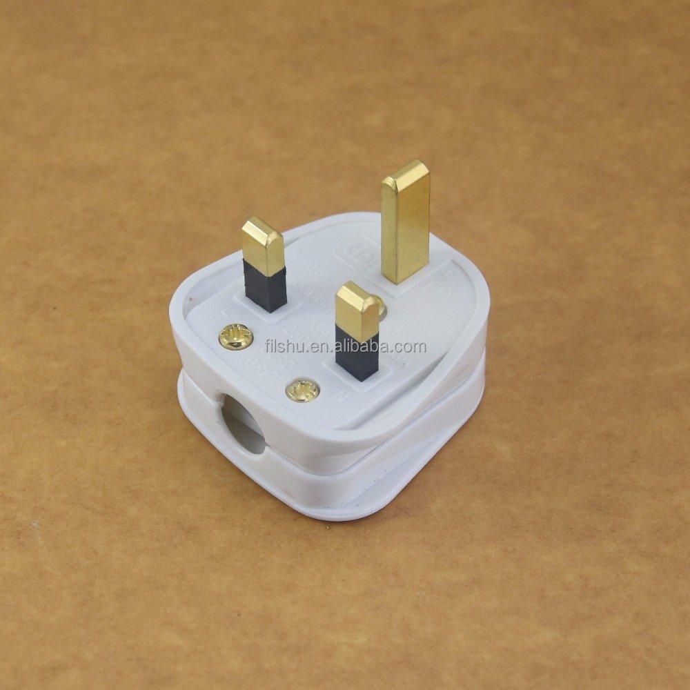 UK Plug 3 Pins Rewireable Power Plug Type G With 13A Fuse electrical plugs and sockets