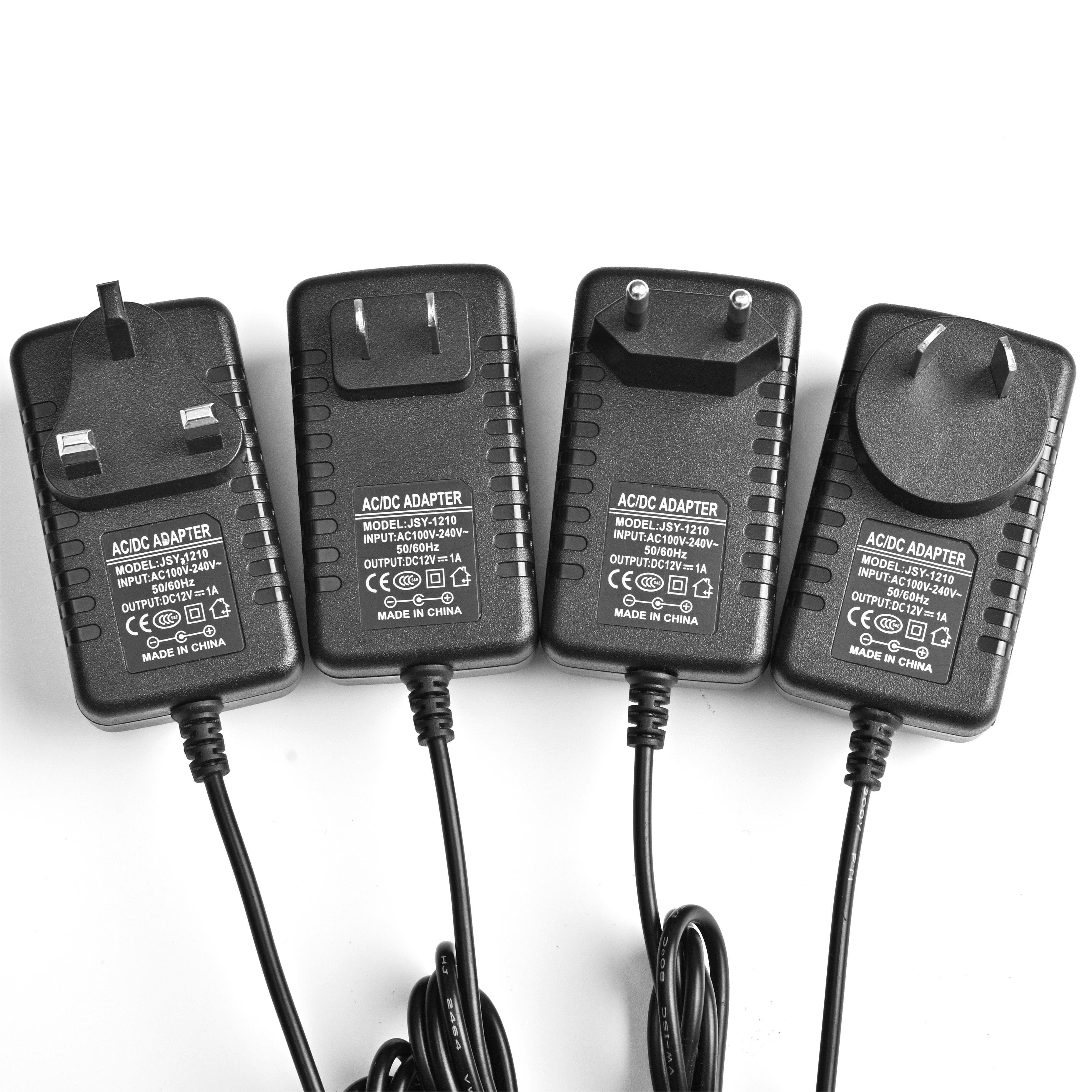 9V1A DC Power Supply 9v1a EU/AU/UK/US Plug Power Adapters 9V Adapters Power Supplies for Router Led Strip Lamp CCTV